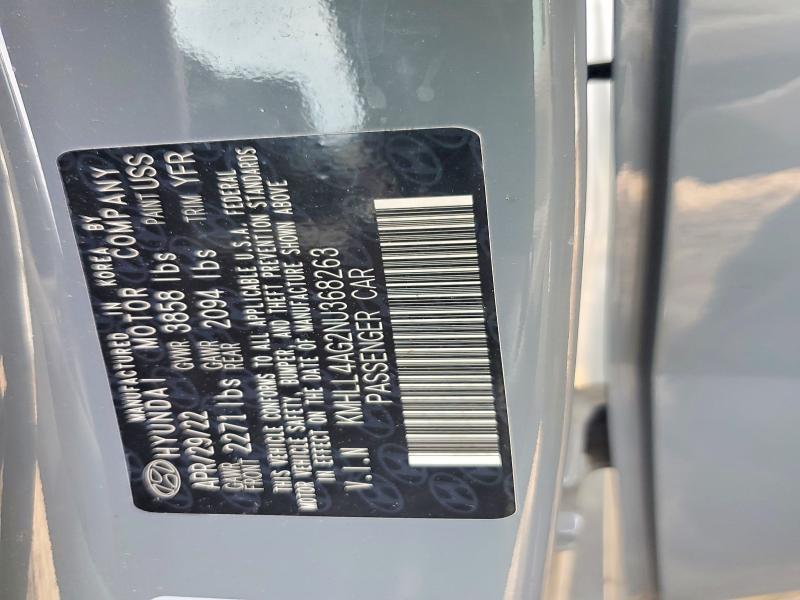 Aukcja sprzedaży 2022 Hyundai Elantra, vin: KMHLL4AG2NU368263, numer aukcji: 52382906