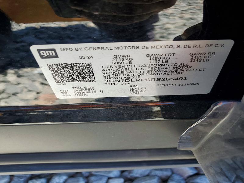 Aukcja sprzedaży 2024 Chevrolet Equinox, vin: 3GN7DLRP6RS265491, numer aukcji: 52708846