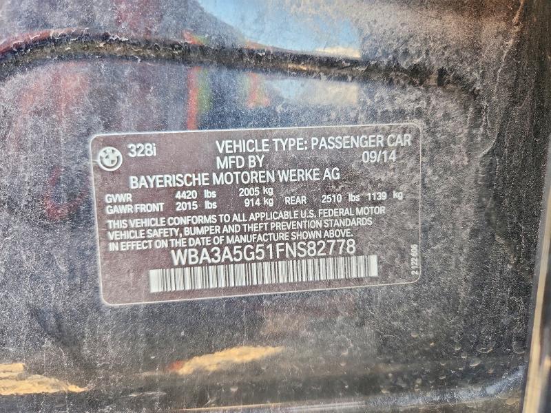Продаж на аукціоні авто 2015 Bmw 328, vin: WBA3A5G51FNS82778, номер лоту: 53471106