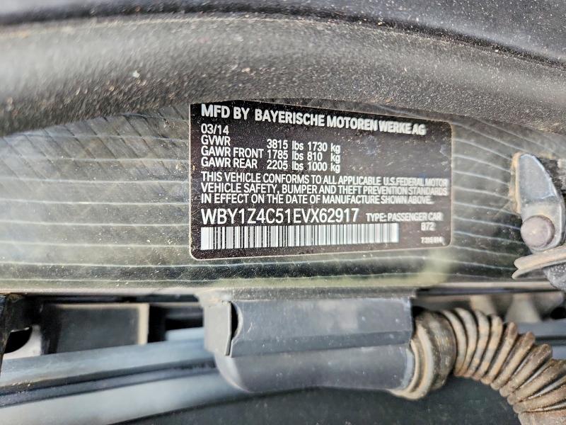 Продажа на аукционе авто 2014 Bmw I3, vin: WBY1Z4C51EVX62917, номер лота: 53008526