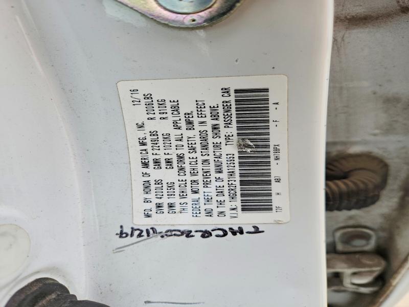 Продажа на аукционе авто 2017 Honda Accord, vin: 1HGCR2F31HA125953, номер лота: 54343836
