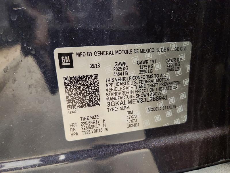 53277366 :رقم المزاد ، 3GKALMEV3JL388941 vin ، 2018 Gmc Terrain مزاد بيع