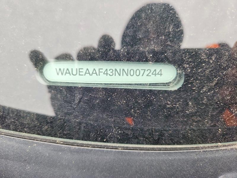 51561186 :رقم المزاد ، WAUEAAF43NN007244 vin ، 2022 Audi A4 مزاد بيع