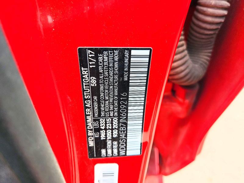 Auction sale of the 2018 Mercedes-benz Cla, vin: WDDSJ4EB7JN609216, lot number: 55319346