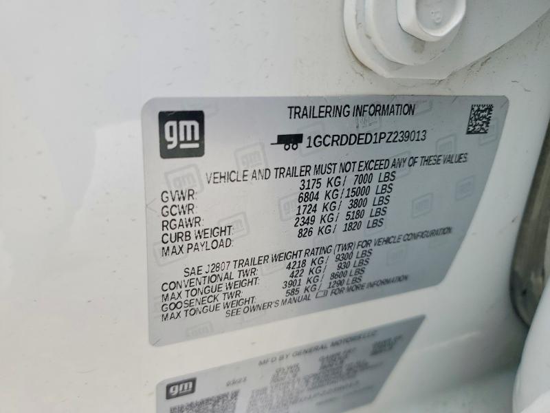 Продажа на аукционе авто 2023 Chevrolet Silverado, vin: 1GCRDDED1PZ239013, номер лота: 53952366