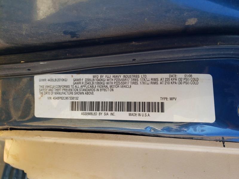 Продаж на аукціоні авто 2006 Subaru Legacy, vin: 4S4BP62C967338152, номер лоту: 52529236