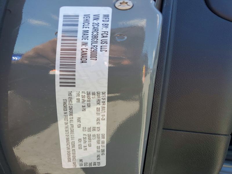 2020 Chrysler Pacifica მანქანა იყიდება აუქციონზე, vin: 2C4RC3BG8LR290007, აუქციონის ნომერი: 52228066