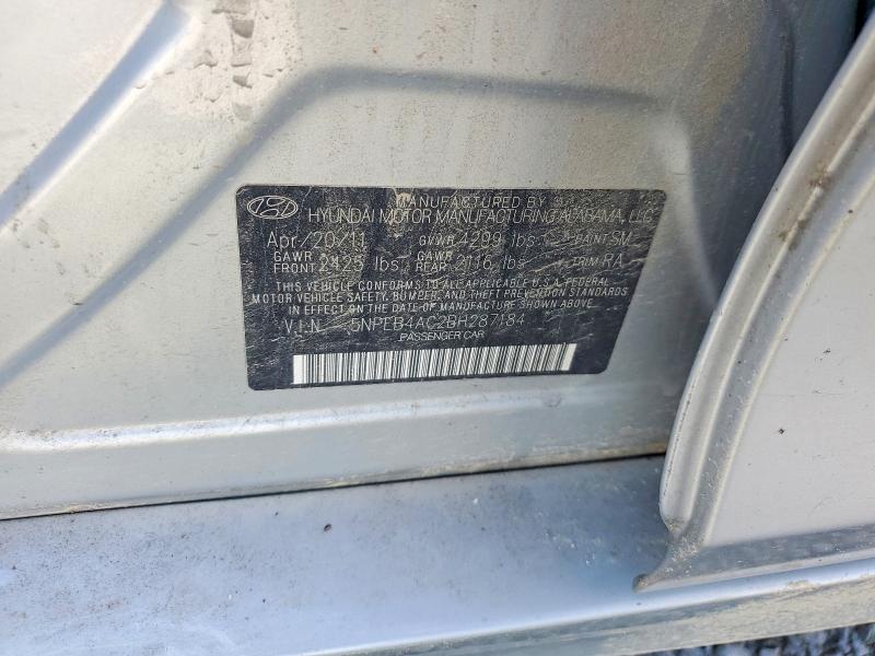 55546916 :رقم المزاد ، 5NPEB4AC2BH287184 vin ، 2011 Hyundai Sonata مزاد بيع