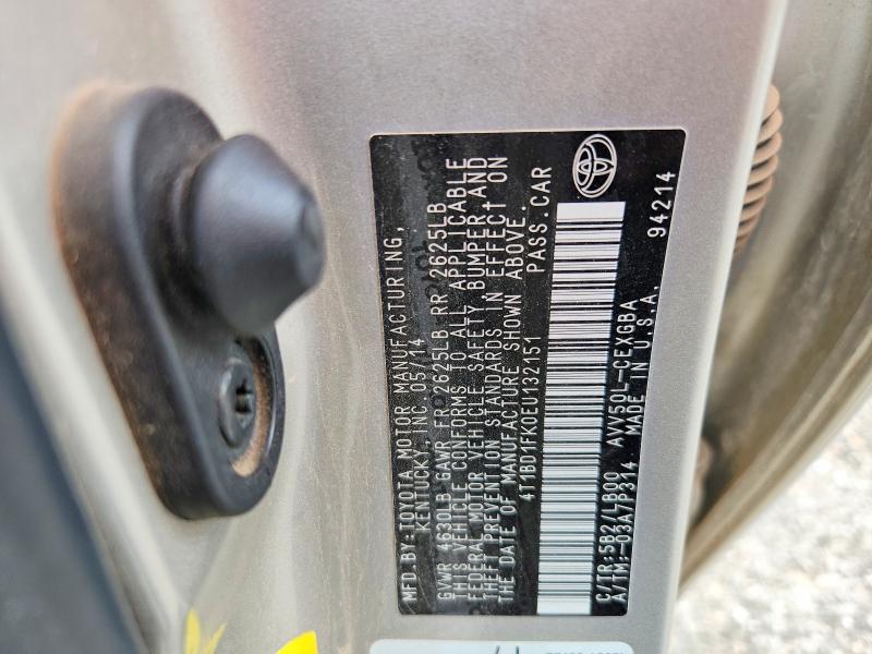 Aukcja sprzedaży 2014 Toyota Camry Hybrid, vin: 4T1BD1FK0EU132151, numer aukcji: 54094566