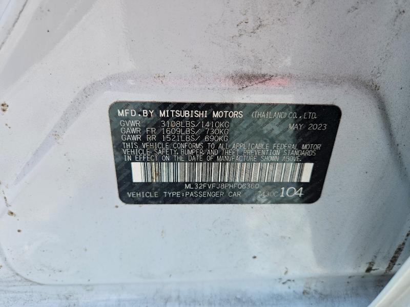 Продажа на аукционе авто 2023 Mitsubishi Mirage, vin: ML32FVFJ8PHF06360, номер лота: 52144386
