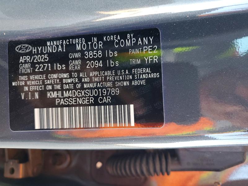 Продаж на аукціоні авто 2025 Hyundai Elantra, vin: KMHLM4DGXSU019789, номер лоту: 53666026