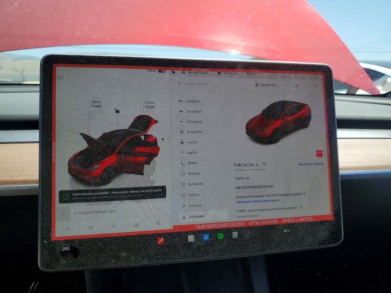 Продажа на аукционе авто 2025 Tesla Model Y, vin: 7SAYGDED8SF313354, номер лота: 53922166