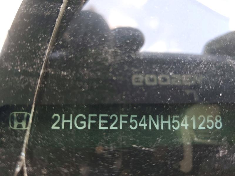 Продаж на аукціоні авто 2022 Honda Civic, vin: 2HGFE2F54NH541258, номер лоту: 54289566