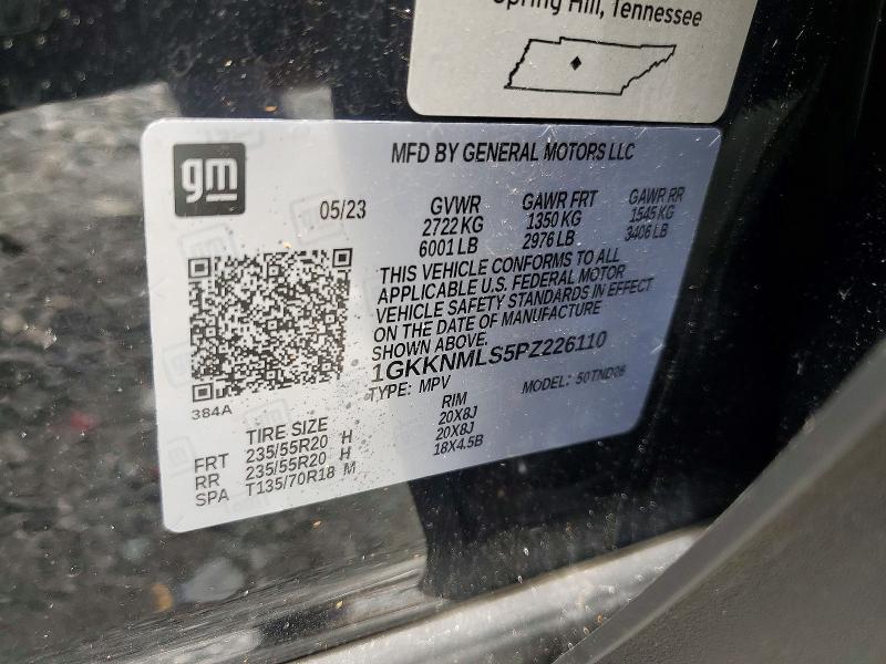 Продаж на аукціоні авто 2023 Gmc Acadia, vin: 1GKKNMLS5PZ226110, номер лоту: 55172266