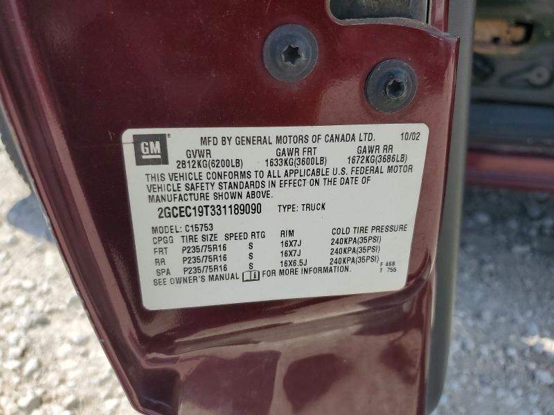 Продажа на аукционе авто 2003 Chevrolet Silverado, vin: 2GCEC19T331189090, номер лота: 55573936