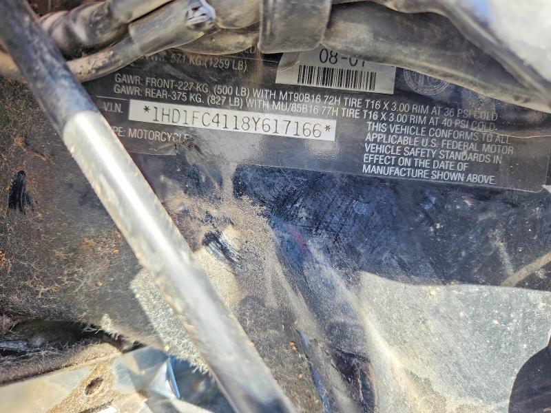 2008 Harley-davidson Flhtcui მანქანა იყიდება აუქციონზე, vin: 1HD1FC4118Y617166, აუქციონის ნომერი: 52830256