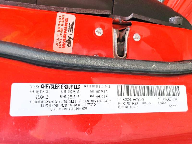 2014 Dodge Charger მანქანა იყიდება აუქციონზე, vin: 2C3CDXCT5EH250549, აუქციონის ნომერი: 55396366