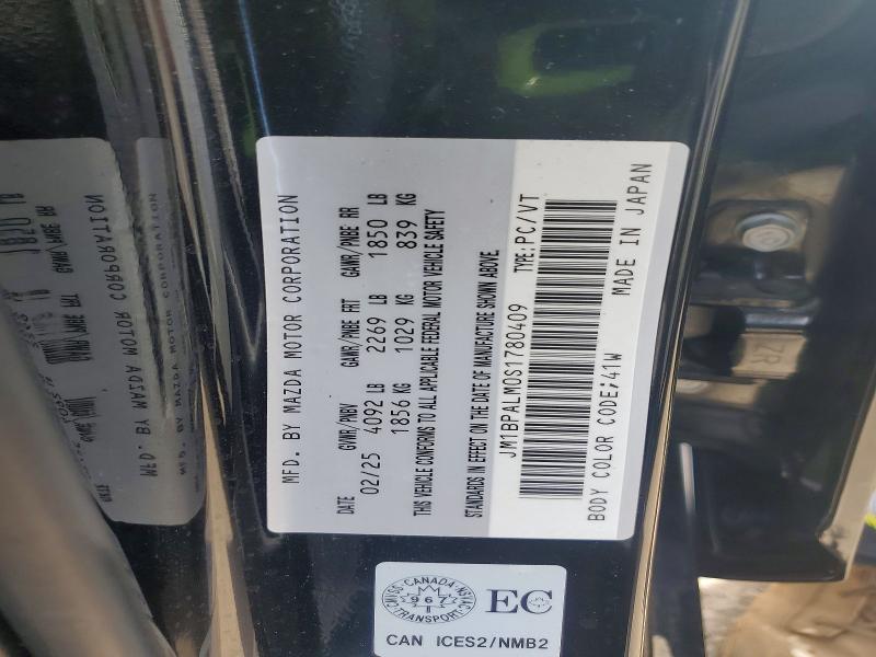 54977396 :رقم المزاد ، JM1BPALM0S1780409 vin ، 2025 Mazda 3 مزاد بيع