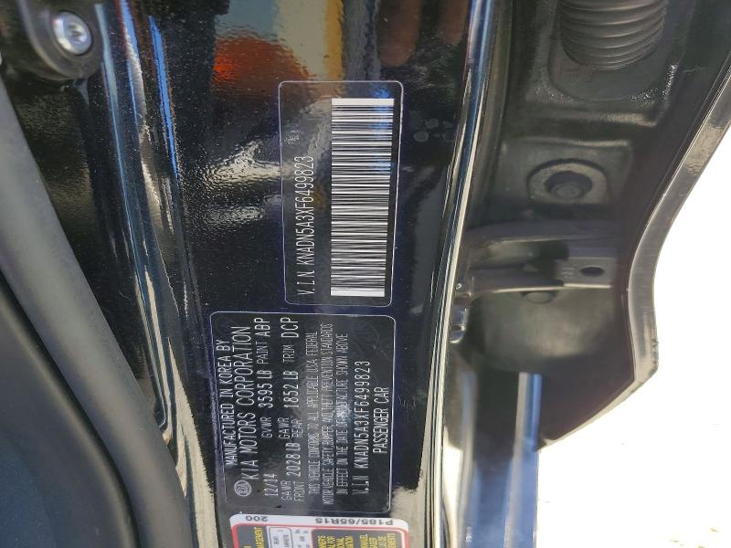 Aukcja sprzedaży 2015 Kia Rio 5-door, vin: KNADN5A3XF6499823, numer aukcji: 52821056