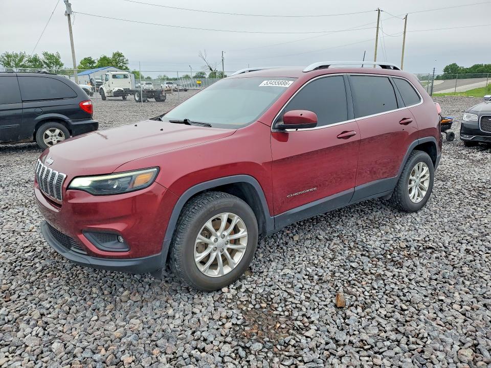 53455886 :رقم المزاد ، 1C4PJMCB4KD385994 vin ، 2019 Jeep Cherokee مزاد بيع