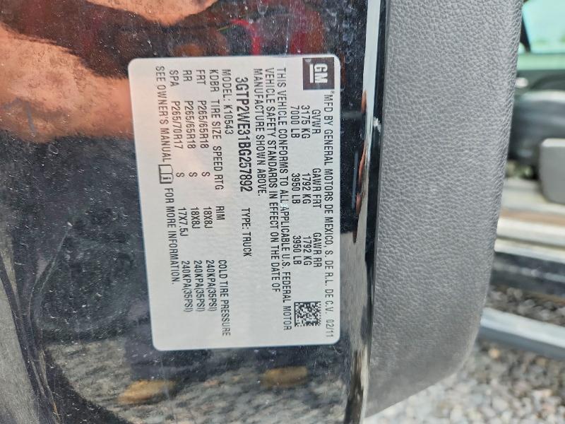 Продажа на аукционе авто 2011 Gmc Sierra, vin: 3GTP2WE31BG257892, номер лота: 54710776