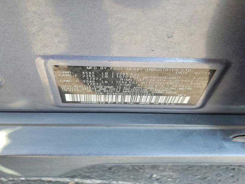 53033036 :رقم المزاد ، 4S4BRBAC0E3213051 vin ، 2014 Subaru Outback مزاد بيع