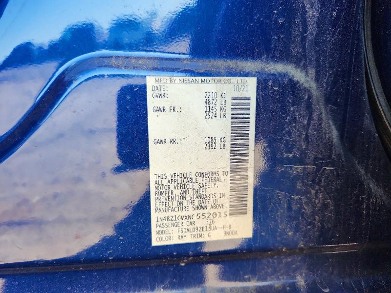 Aukcja sprzedaży 2022 Nissan Leaf, vin: 1N4BZ1CVXNC552015, numer aukcji: 55276936