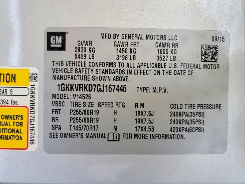 Продажа на аукционе авто 2016 Gmc Acadia, vin: 1GKKVRKD7GJ167446, номер лота: 52824676