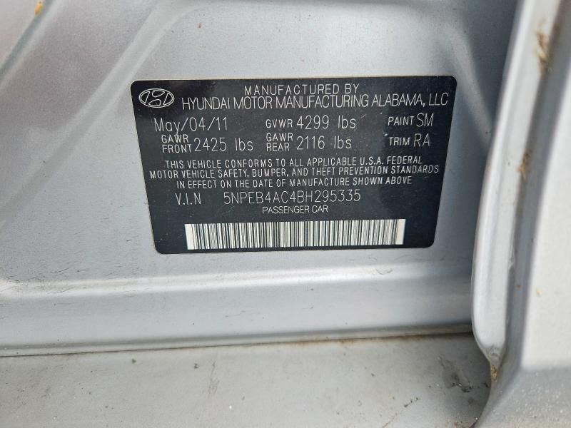 Aukcja sprzedaży 2011 Hyundai Sonata, vin: 5NPEB4AC4BH295335, numer aukcji: 52854646