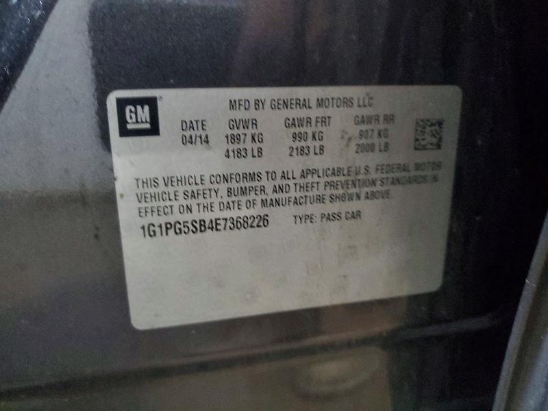 Продажа на аукционе авто 2014 Chevrolet Cruze, vin: 1G1PG5SB4E7368226, номер лота: 52578036