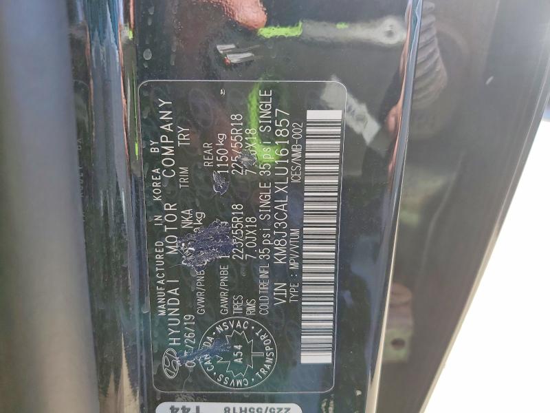 2020 Hyundai Tucson მანქანა იყიდება აუქციონზე, vin: KM8J3CALXLU161857, აუქციონის ნომერი: 53714646