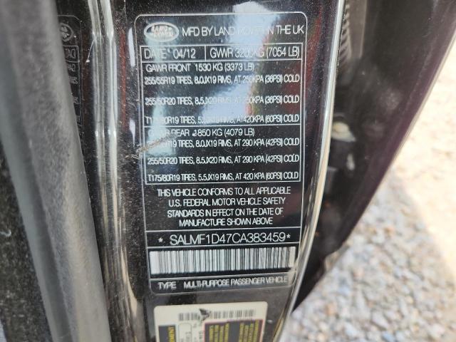 Продажа на аукционе авто 2012 Land Rover Range Rover, vin: SALMF1D47CA383459, номер лота: 52511946