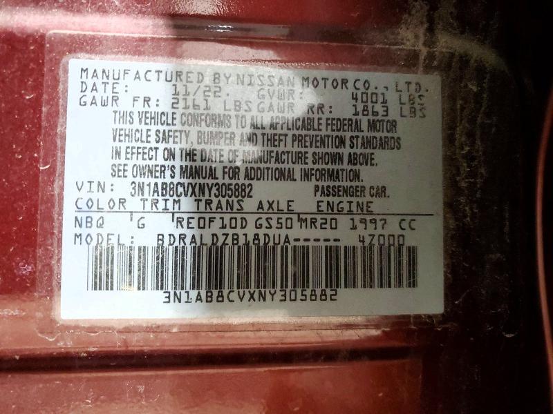 54295766 :رقم المزاد ، 3N1AB8CVXNY305882 vin ، 2022 Nissan Sentra مزاد بيع