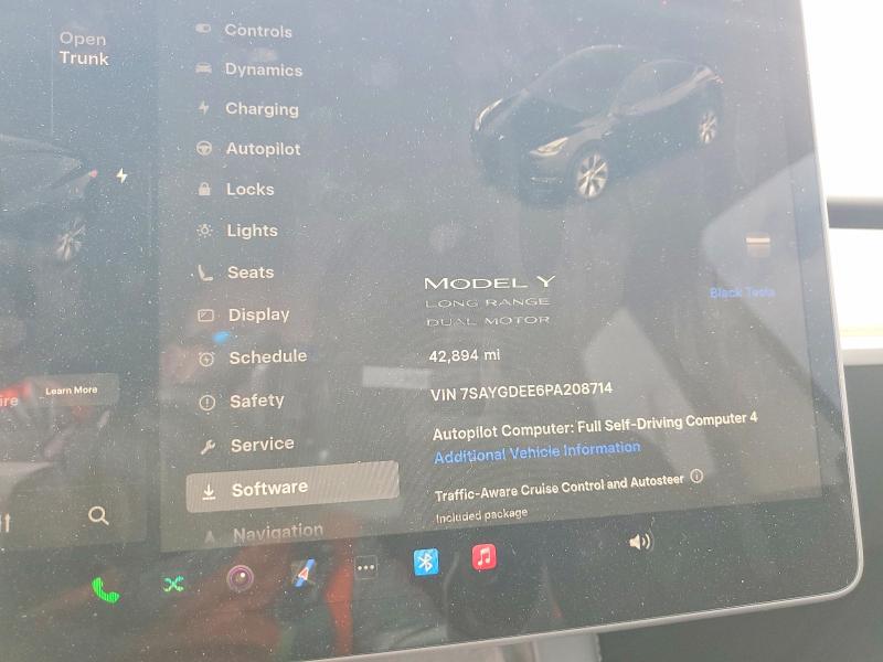 2023 Tesla Model Y მანქანა იყიდება აუქციონზე, vin: 7SAYGDEE6PA208714, აუქციონის ნომერი: 55050196