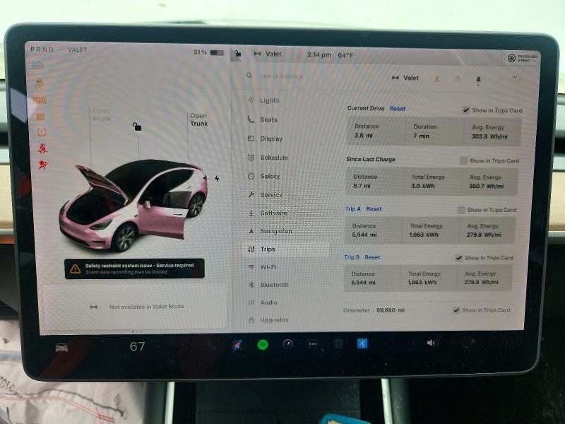 Продаж на аукціоні авто 2020 Tesla Model Y, vin: 5YJYGDEE1LF053998, номер лоту: 51968606