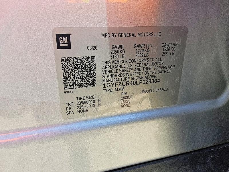 Продажа на аукционе авто 2020 Cadillac Xt4, vin: 1GYFZCR40LF123364, номер лота: 53791466