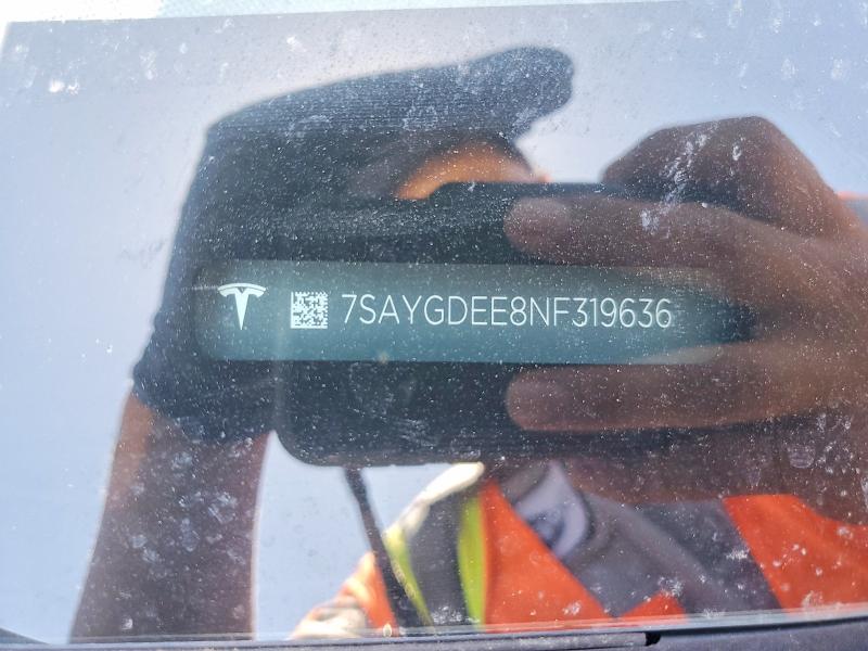 Продажа на аукционе авто 2022 Tesla Model Y, vin: 7SAYGDEE8NF319636, номер лота: 53052036