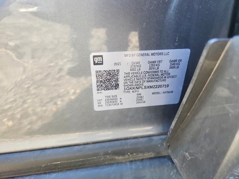 Aukcja sprzedaży 2021 Gmc Acadia, vin: 1GKKNPLSXMZ220719, numer aukcji: 53264126