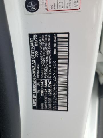 Aukcja sprzedaży 2020 Mercedes-benz E, vin: W1KZF8DB5LA836648, numer aukcji: 52866616