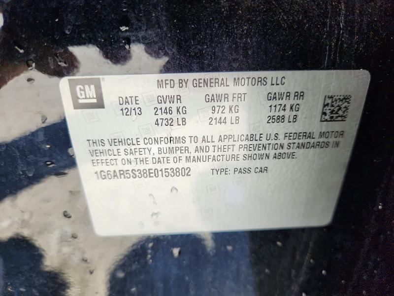 Продаж на аукціоні авто 2014 Cadillac Cts, vin: 1G6AR5S38E0153802, номер лоту: 54112186