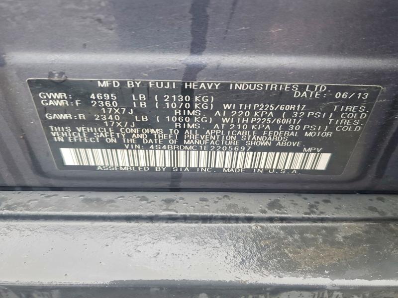 Продажа на аукционе авто 2014 Subaru Outback, vin: 4S4BRDMC1E2205697, номер лота: 54028226
