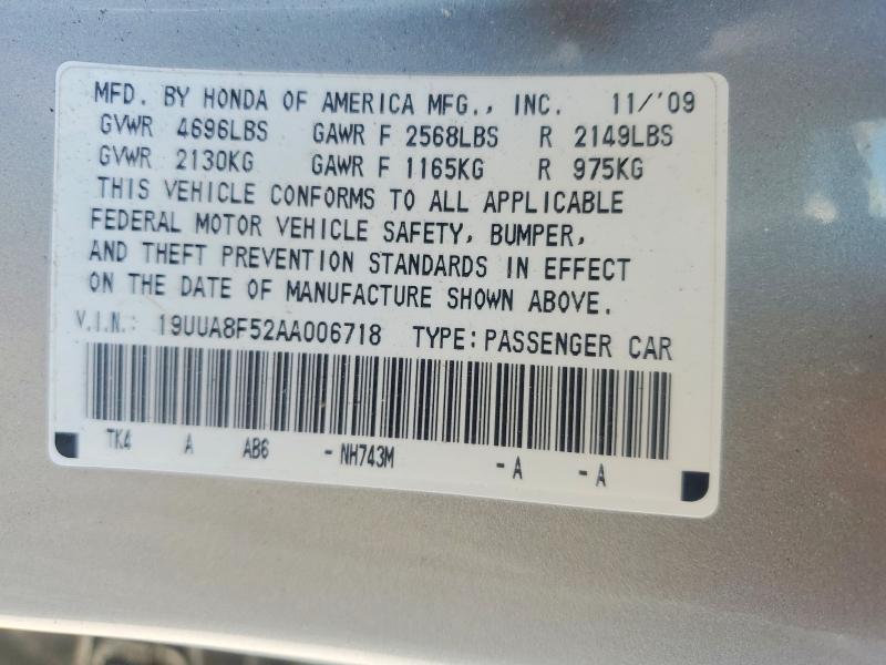 Продажа на аукционе авто 2010 Acura Tl, vin: 19UUA8F52AA006718, номер лота: 55045906