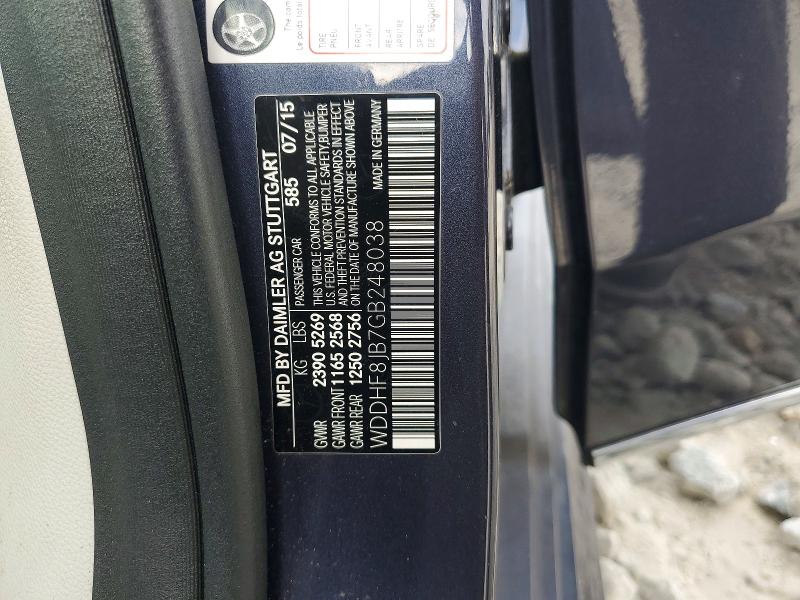 Aukcja sprzedaży 2016 Mercedes-benz E, vin: WDDHF8JB7GB248038, numer aukcji: 54461546
