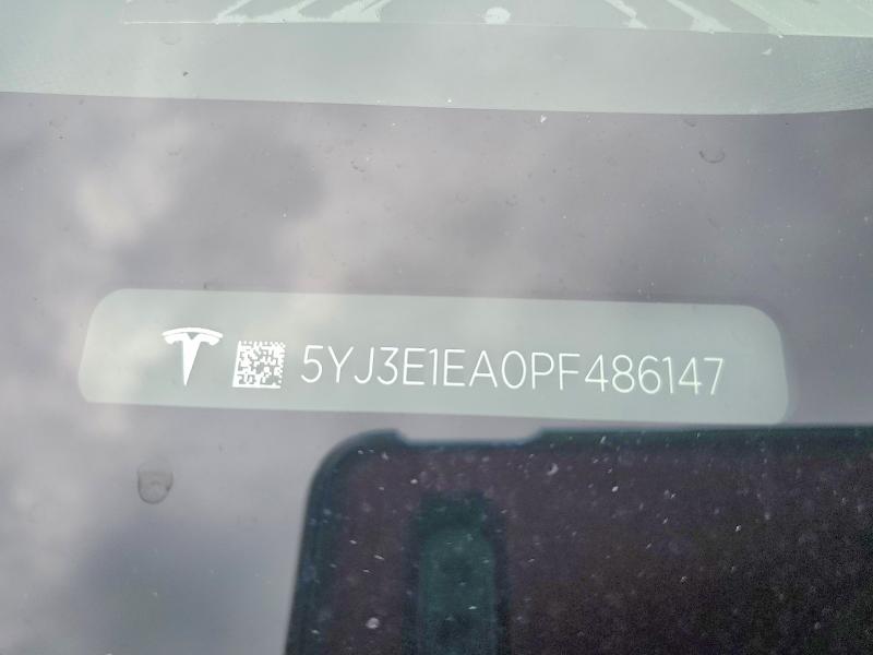 Aukcja sprzedaży 2023 Tesla Model 3, vin: 5YJ3E1EA0PF486147, numer aukcji: 53773866