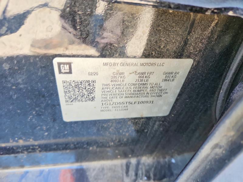 Aukcja sprzedaży 2020 Chevrolet Malibu, vin: 1G1ZD5ST5LF100931, numer aukcji: 53572266