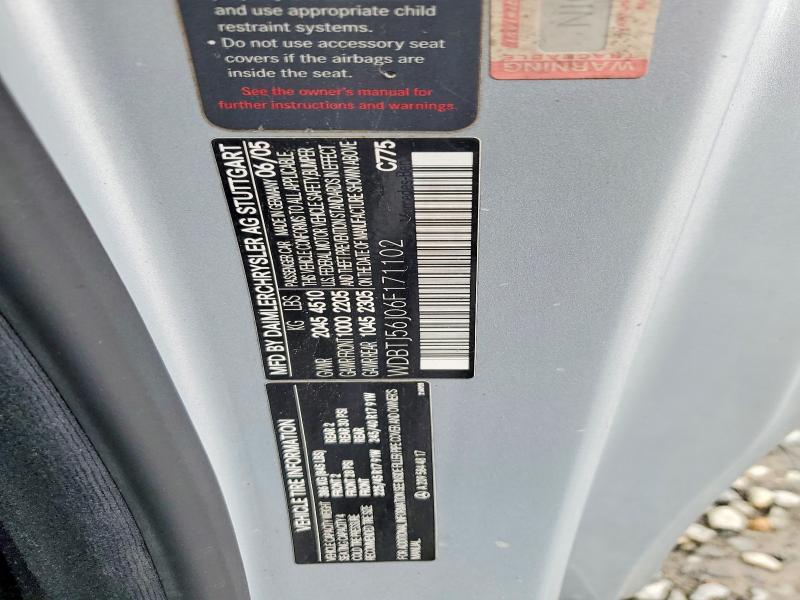 Продаж на аукціоні авто 2006 Mercedes-benz Clk, vin: WDBTJ56J06F171102, номер лоту: 54893506