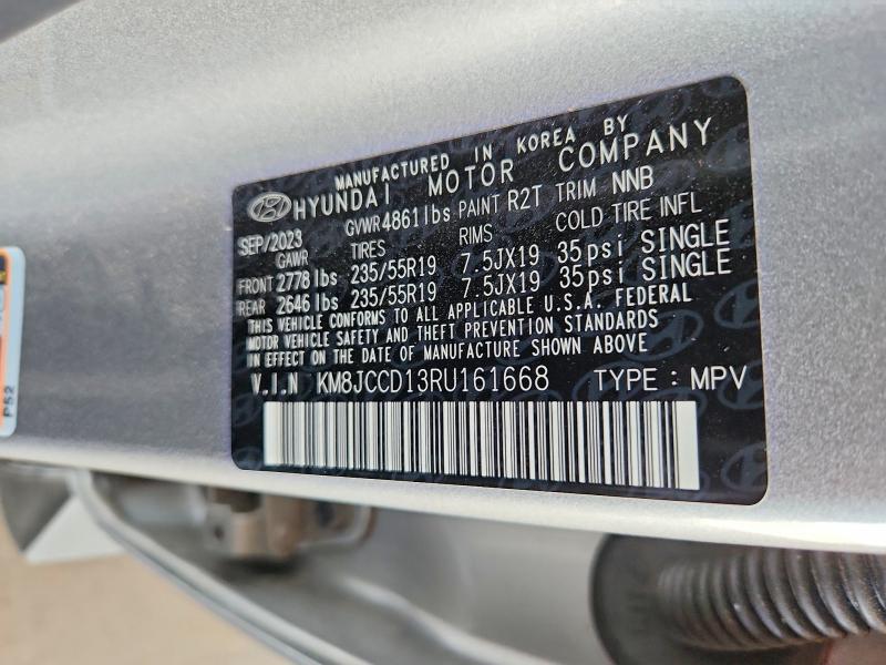 Продаж на аукціоні авто 2024 Hyundai Tucson, vin: KM8JCCD13RU161668, номер лоту: 54180396