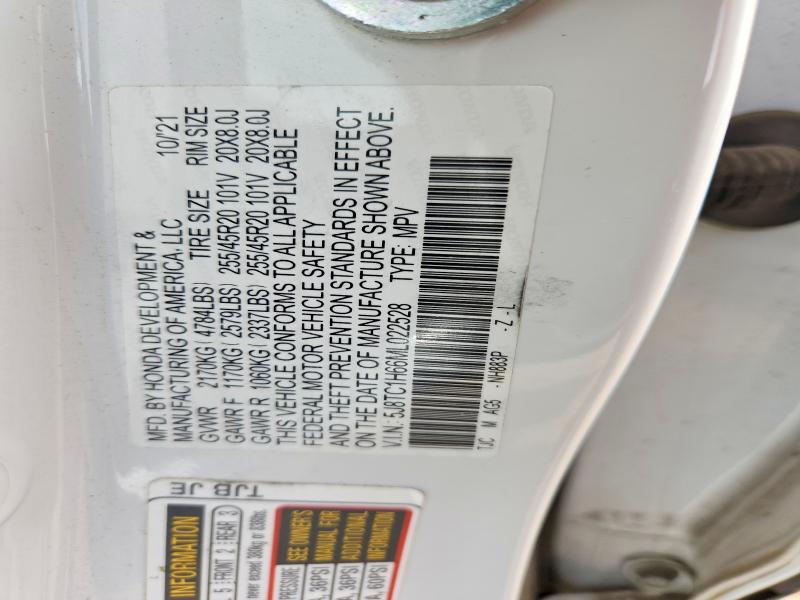 Aukcja sprzedaży 2021 Acura Rdx, vin: 5J8TC1H66ML022528, numer aukcji: 53331356