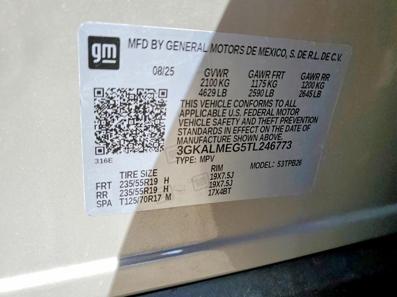 Продаж на аукціоні авто 2026 Gmc Terrain, vin: 3GKALMEG5TL246773, номер лоту: 52698386