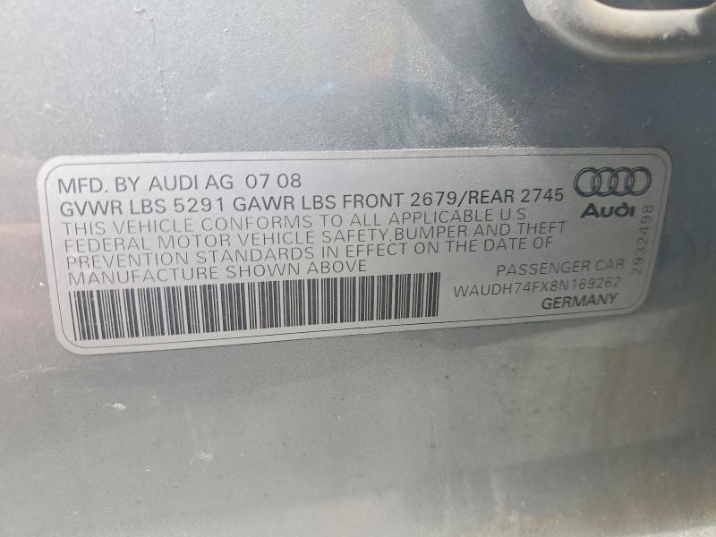 Продажа на аукционе авто 2008 Audi A6, vin: WAUDH74FX8N169262, номер лота: 53887286